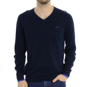 MAGLIA SCOLLO V BLU